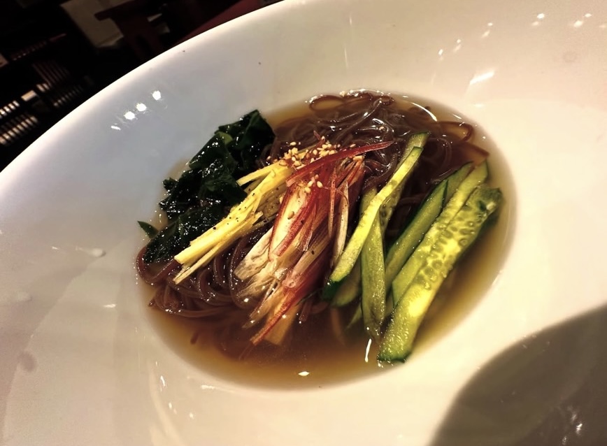 茗荷と生姜添え冷麺・盛岡冷麺